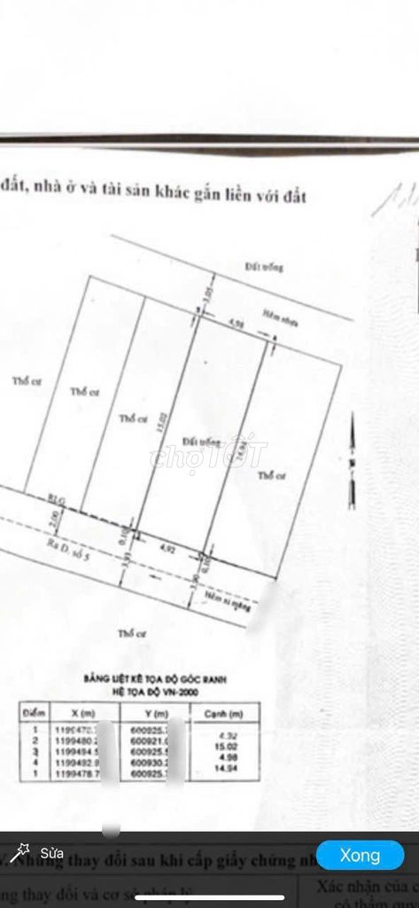 Bán nhà hxh công viên An Lộc 75 m2(5x15) Đường số 5, P17 Gò Vấp (Ng Oanh) 6,8 tỷ -